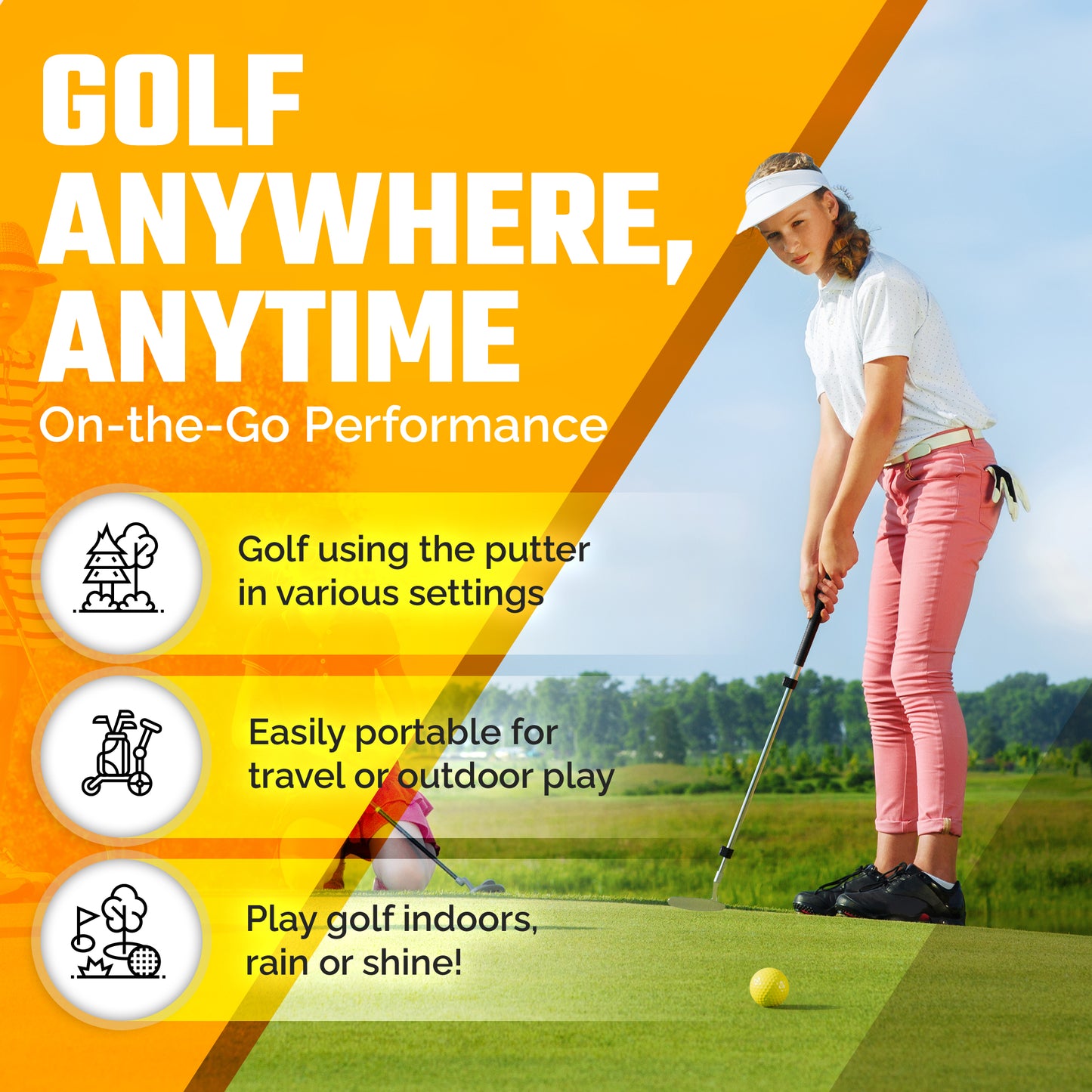 RightSize Adjustable Kids Putter Set (Multi-Packs)