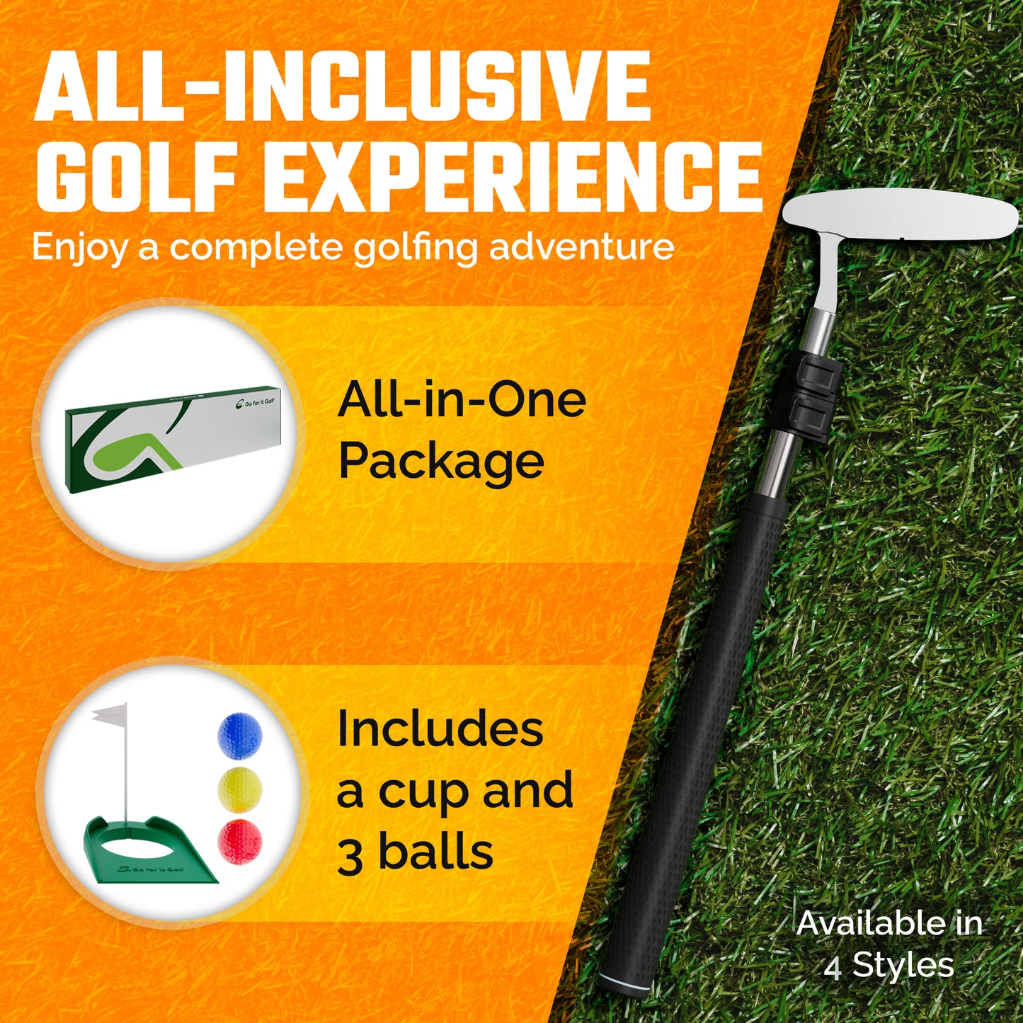 RightSize Adjustable Kids Putter Set (Multi-Packs)