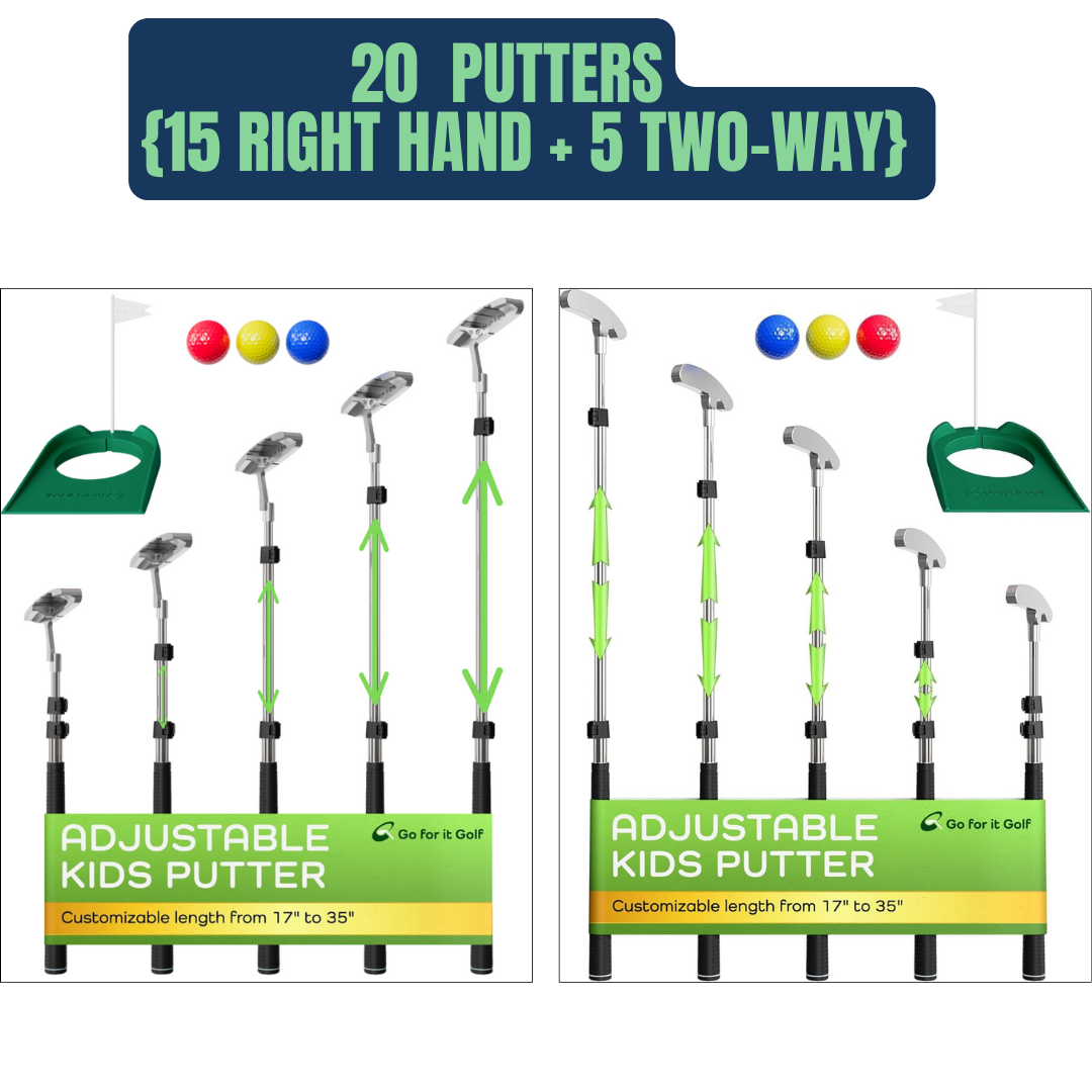 RightSize Adjustable Kids Putter Set (Multi-Packs)